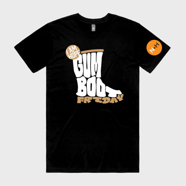 Men's Black Staple Tee Gold/Tan Thumbnail